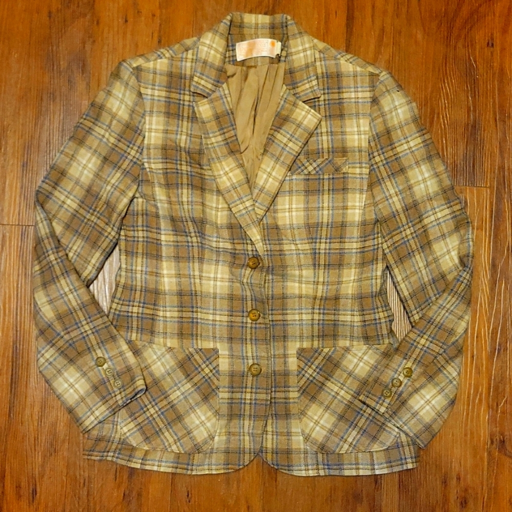 Vintage Pendleton Virgin wool Women's Blazer  (Read Description)